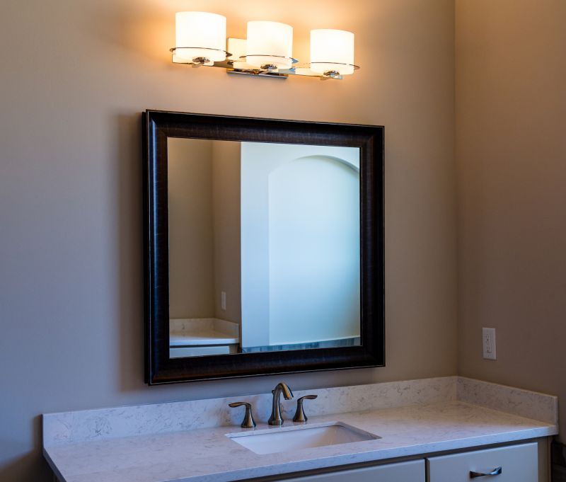 Bathroom Vanity with Under-Mount Lighting